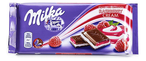Chocolate Raspberry Cream Milka 100g