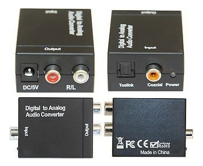 Dac Digital Óptica Coaxial A Rca Analógica Audio Convertidor