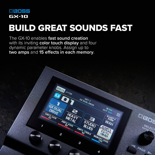 Boss Gx-10 Guitar Effects Processor Com Pedais De Vários Mod