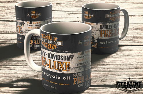 Taza Porcelana Fierrera - Harley Davidson #02 | Oil - Aceite
