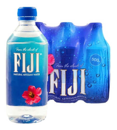 Seis Aguas Agua Fiji C/u 500 Ml Envio Gratis