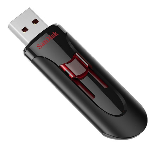 Pendrive SanDisk Cruzer Glide 32GB 3.0 negro y rojo
