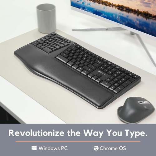 Teclado Ergonómico Inalámbrico X9 Con Reposamuñecas -