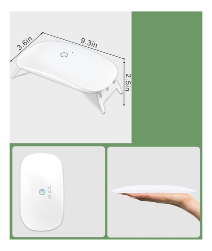 2 Luces Uv Para Resina, Lámpara De Resina Uv Plegable, Portá