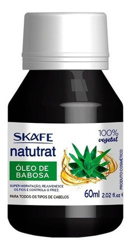 Óleo De Babosa 100% Vegetal Natutrat Sos 60ml