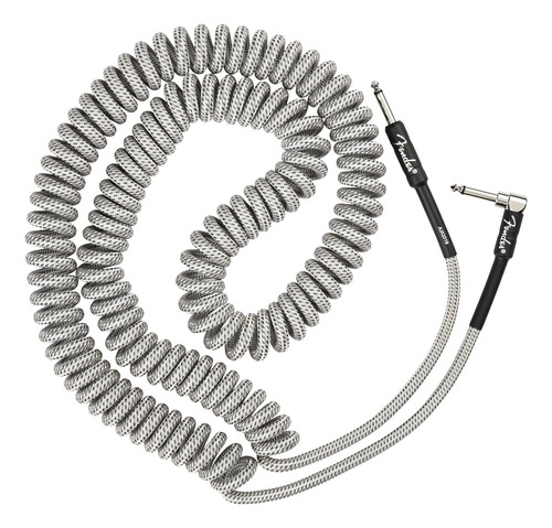 Cable Para Guitarra O Bajo Fender 0990823023 Espiral Blanco