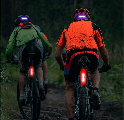 Imagen 4 de 7 de Lámpara Trasera Para Bicicleta 3 Colores Policia Usb