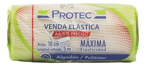 Venda Elastica Algodón/poliester 10cm X 5m