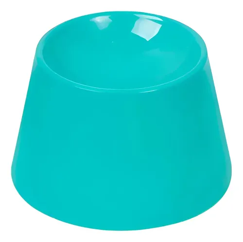 Comedouro Funcional Elevado Cat Eat Para Gatos Da Pet Games Cor Verde/água