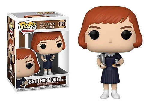 Boneco Funko Pop Beth Harmon Gambito Da Rainha 1121 Netflix