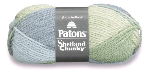 Patons Shetland - Hilo Grueso, 3.5 Oz, Country Sky Abigarrad