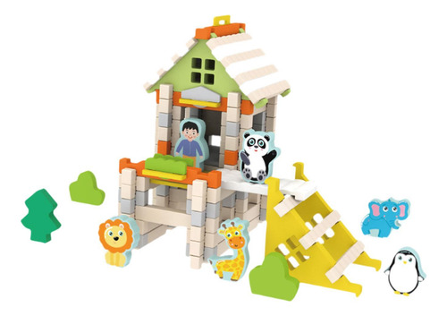 Blocos De Construção Diy Casa Brinquedos Jardim Zoológico