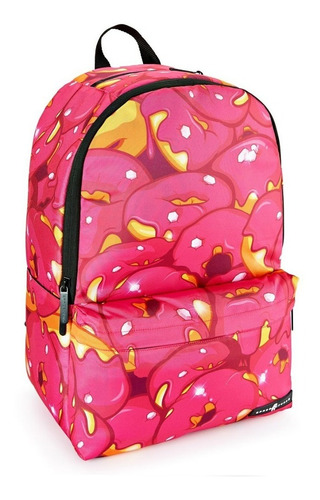 Mochila Back Pack Rosa Donas Donut Dona Space Junke 