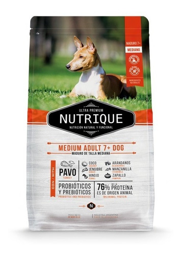 Nutrique Medium Adult 7+ Dog 12kg Envio Gratis S.isi Vte.lop