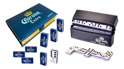 Dominó Corona Extra Cierre Blanco / Domino Corona Extra Azul