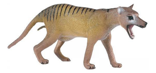 3 Mini Estatuillas De Thylacine Pintadas A Mano, Modelo De