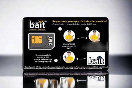 Chip Bait 20 Gb Con 15 Días De Servicio ¡incluye Recarga! (Usado)