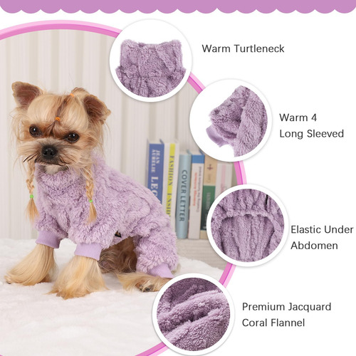Suéter De Vellón Para Perros, Ropa De Perro Pequeña Y Cálida