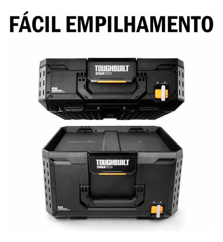 Caixa De Ferramentas Grande Toughbuilt Empilhável Reforçada