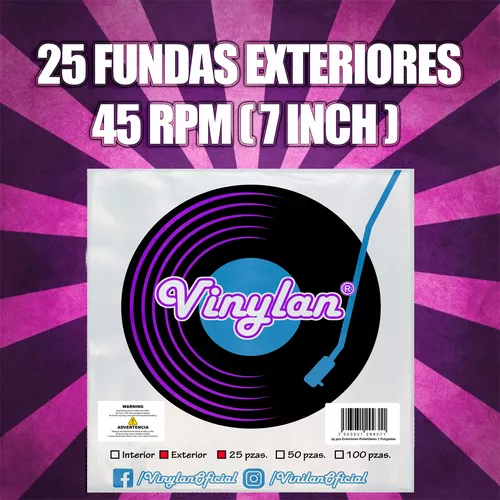 Ripley - FUNDAS PARA DISCOS DE VINILO DE 45RPM - 7 PULGADAS (25UNID)