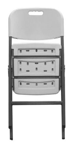 Imagen 2 de 10 de Silla Plegable Catering Metal Plástico Extra Reforzada 350kg