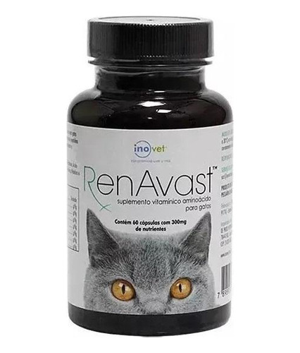 Renavast Gatos 300 Mg Com 60 Capsulas Inovet