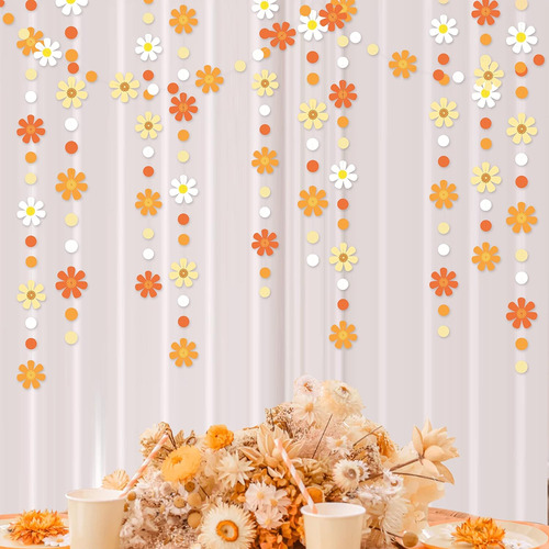 Decoraciones De Fiesta De 47.2 Pies Con Diseño De Margaritas