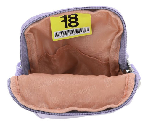 Crossbody Chico Impermeable Chenson 1818 Lila 1866550-v Zilp Acabado De Los Herrajes Níquel Diseño De La Tela Lisa