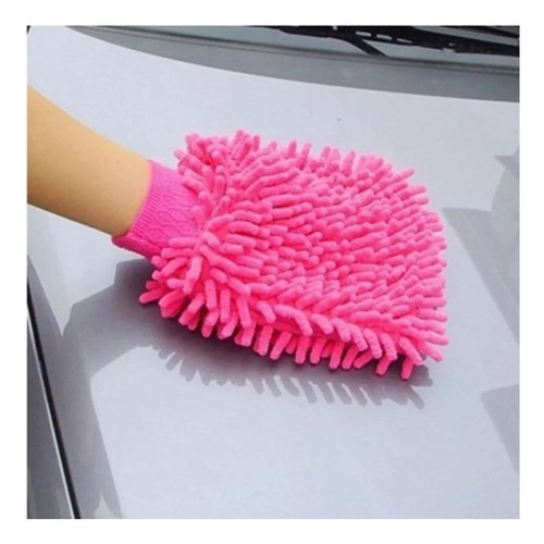 3 Guantes De Microfibra Multiusos Lavado Auto Limpieza Hogar