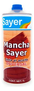 Tinta Para Madera Mancha Sayer Lack Base Aceite 1lt