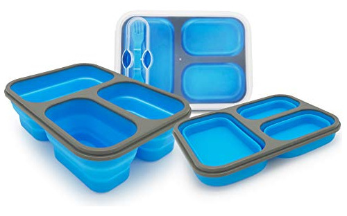 Exclusivo Bolsillo Plegable Bento Caja De Almuerzo W6f5u