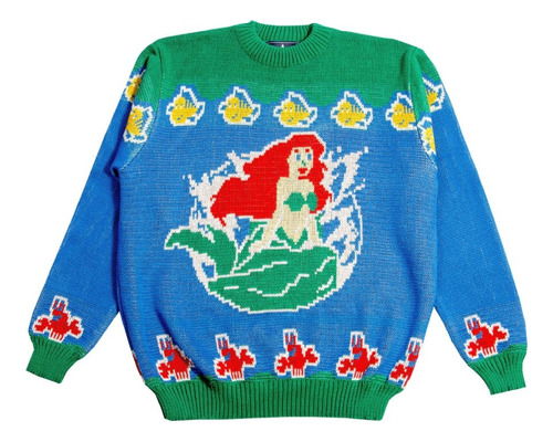 La Sirenita Disney Sweater Hombre Mujer De Tifn