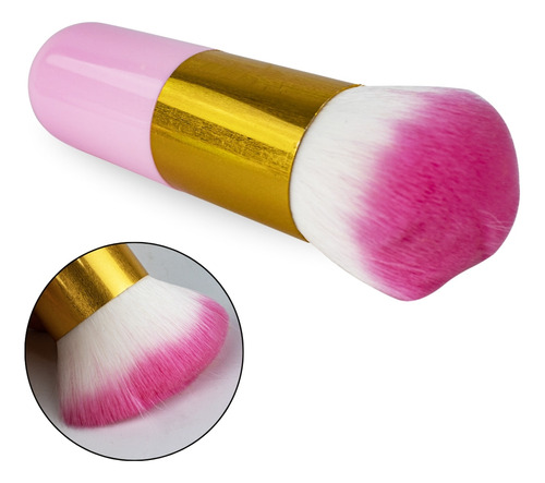 Pincel Pompom Espanador Maquiagem Base Blush Pó Unha Acrigel