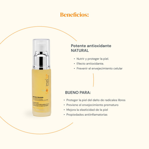 Imagen 4 de 10 de Suero Facial Antioxidante Sodimel Anti Estrés Y Arrugas 30gr