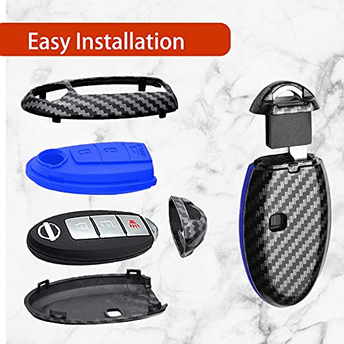 Para Nissan Smart Remote Key Fob Cover Case Car Key Hol...