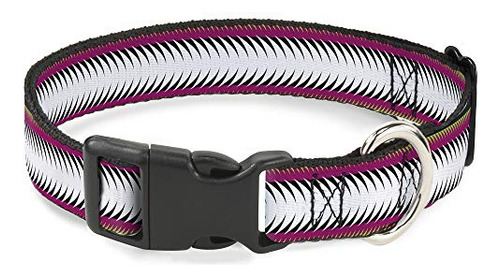 Cat Collar Breakaway Fish Tail Fuchsia Black White 8 To 12 I