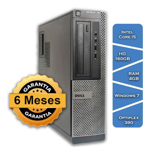 Imagem 2 de 6 de Pc Dell Optiplex 390 Core I5 2400gº Hd160 4gb Ram Win7 Slim
