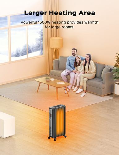 Calefactor Radiador Dreo 1500w Eléctrico Portátil Con Contro