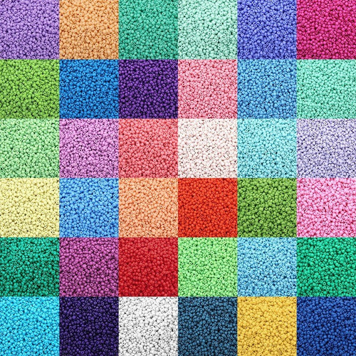 Perlas De Vidrio Multicolores De 3 Mm Para Hacer Joyas Y Man