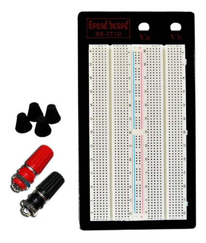 Protoboard Doble 1360 Puntos - Placa De Pruebas Electronica