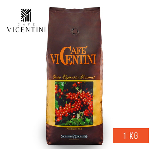 Café Vicentini Expresso Gourmet Torrado Em Grãos - 1kg