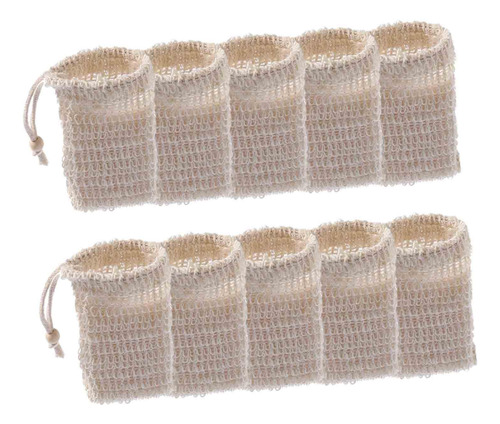 2 X 10 Uds Bolsa De Jabón Bolsa De Jabón Con Cuenta Blanca