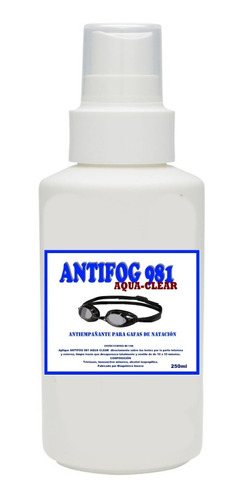 Liquido Antiempañante Gafas Natación 250 Ml Spray