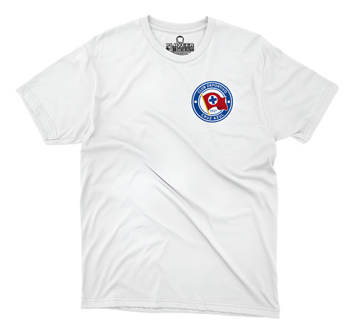 Playera Cruz Azul Bandera Bolsillo Retro