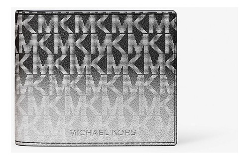 Cartera Mk(michael Kors) 100% Original Y Nueva,de Hombre Negro Rayas
