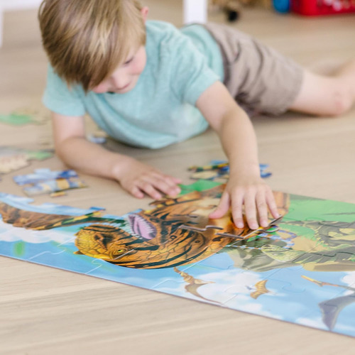 Rompecabezas De Suelo Melissa & Doug Land Of Dinosaurs (4...