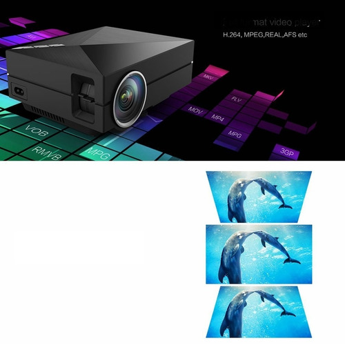 Imagen 6 de 6 de Deeplee Gm60a Mini Proyector Portátil Lcd Led Xbox Ps4 Hdmi