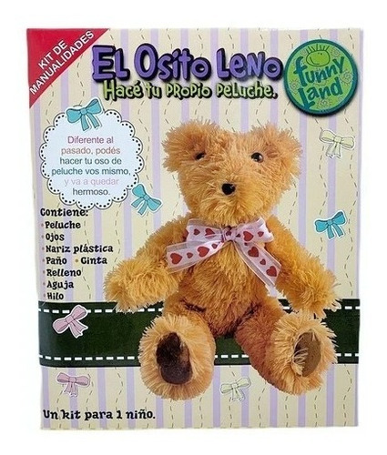 Imagen 1 de 3 de Funny Land Manualidades Hace Tu Propio Peluche Osito Leno
