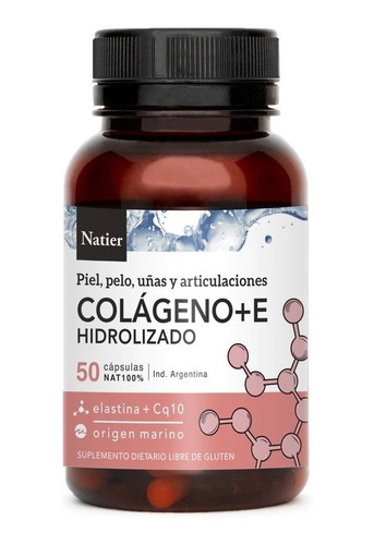 Natier Colageno + Cq10 + Vitamina E  X 50 Capsulas