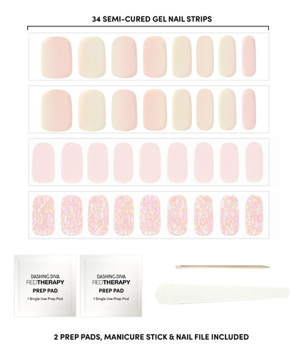Uñas Adhesivas Glaze Art -pink Wave